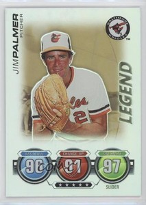 2010 Topps Attax Battle of the Ages Legend Foil Jim Palmer HOF