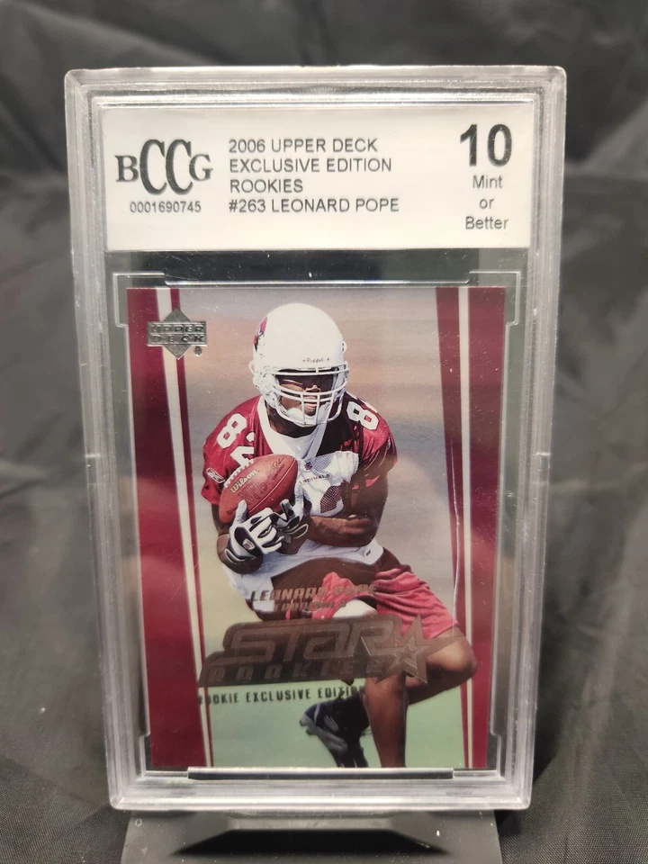 #263 Leonard Pope 2006 Upper Deck BCCG 10 MT+ - Exclusive Edition Rookie Foil - Image 1 of 2