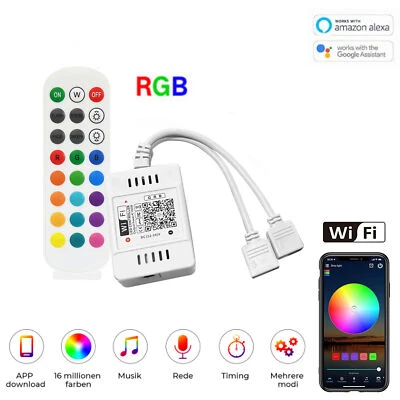 DC12V-24V Wifi RGB Led Streifen Strip Kontroller Für alle RGB led strip COB Band - Bild 1 von 4