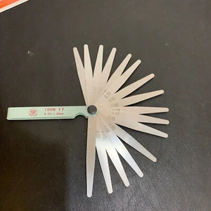 1Set(17Pcs)Feeler Gauge 0.02mm-1.00mm Thickness Gauge Length75/100/150/200/300mm - Picture 1 of 15