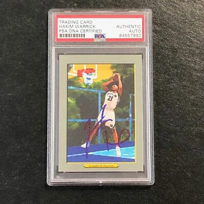2006-07 Topps 土耳其红 #68 Hakim Warrick 签名卡 签名 PSA Slabbed Grizzlie — 第 1/2 张图片