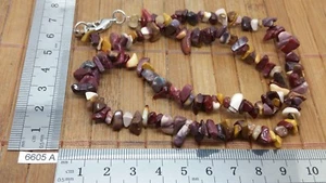 Collier baroque chips JASPE MOKAITE 45 cm long mineraux lithotherapie reiki - Bild 1 von 1