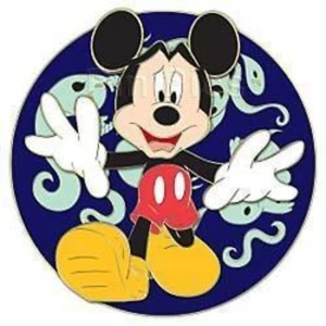 Disney Pin 73505 DS Mickey HAUNTED Jumbo Spinner GRIM GRINNING Ghosts LE 250 - Picture 1 of 8