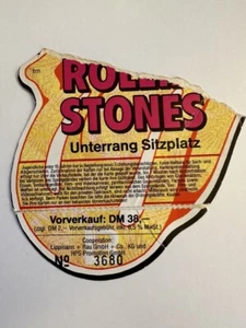 Boleto de gira Rolling Stones "Tattoo You" junio 1982 ALEMANIA - Imagen 1 de 2