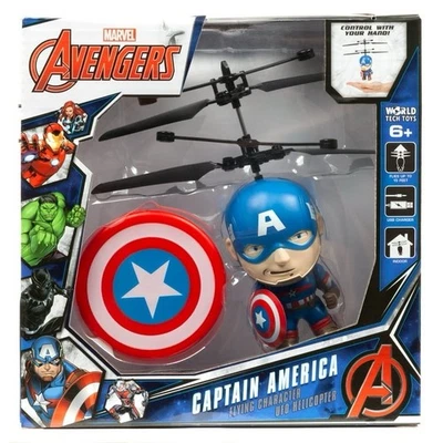 Marvel Vengadores Capitán América Volador OVNI Helicóptero Mundo Tecnología Juguetes SELLADOS Foto 1 de 4