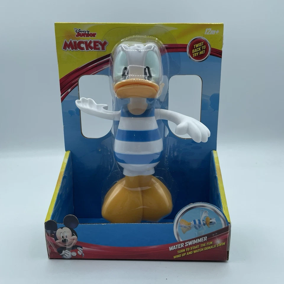 Disney Donald Duck Mickey Mouse Clubhouse Wind up Water Swimmer Toy 18m