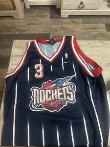 Vintage Houston Rockets Steve Francis Away #3 Jersey Adult 2xl Length+2 Nike - Picture 1 of 4