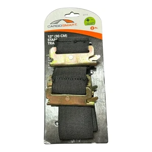 CargoSmart #1713 Bungee Straps 2-Pack, 2"W x 12"L for E-Track & X-Track System - Imagen 1 de 3