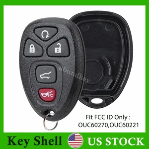 For 2007 - 2014 GMC Yukon Chevrolet Suburban Tahoe Remote Key Fob Shell Case Pad - Picture 1 of 8