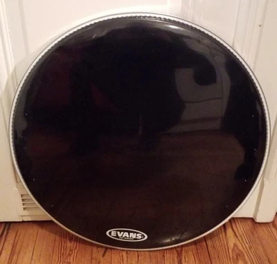 22" Evans EQ1 Resonant Schwarz , Ebony ,Bass Drum Fell,Resonanzfell - Bild 1 von 4