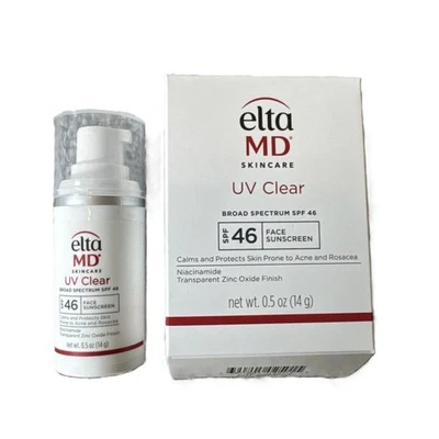 Protector solar Elta MD transparente amplio espectro FPS 46 EltaMD 0,5 oz 14 g nuevo en caja caduca 11/2027 Foto 1 de 2