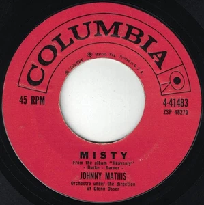 Double-sided Hit JOHNNY MATHIS "Misty"/Story Of Our" COLUMBIA VG+/VG++ 1st Press - Picture 1 of 2