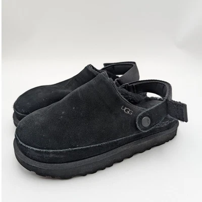 Zuecos UGG Goldenstar acogedores cómodos gancho y bucle para mujer negros talla US8 EU39 Foto 1 de 4