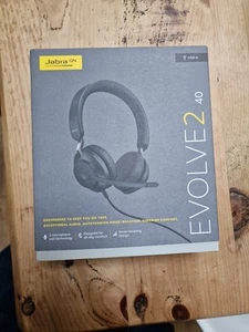 Jabra Wired Headset Evolve2 40 24089-989-999 Brand New In Box - Picture 1 of 4