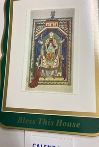 TRADITIONELLER 7"x9" BRETTKALENDER mit 2026 TAB: JUNGFRAU & KIND/ SHAFTESBURY PSALTER - Bild 1 von 1