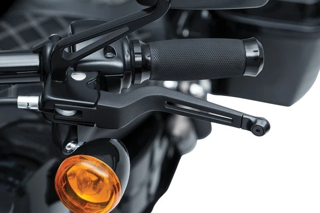 Kuryakyn Dillinger Lever Set Satin Black #6682 Harley Davidson - Image 1 of 1