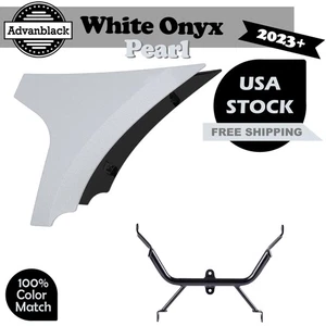Soporte de soporte de carenados de panel de alerón lateral de ónix blanco perla para 23+ Harley - Imagen 1 de 9