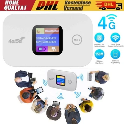 4G 5G Mobiler Hotspot,Tragbares WLAN,Mobiles Internet LTE Router für Travel,WIFI - Bild 1 von 4