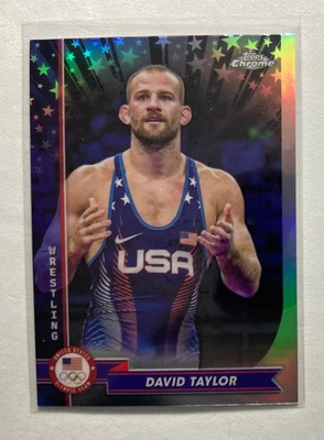 2024 Topps Chrome U.S. Olympic Team David Taylor #39 Refractor - Image 1 of 2
