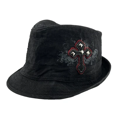 Adult HELIX FEDORA HAT Black - Size L/XL - 58cm - Image 1 of 4