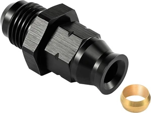 EVIL ENERGY 6AN Male to 1/4" Hardline Compression Fitting 1/4, 1PC - Foto 1 di 5