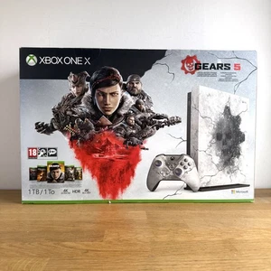 Console Xbox One X Gears 5 Limited Edition 1 To 4K Blu-Ray HDR RARE - Foto 1 di 18