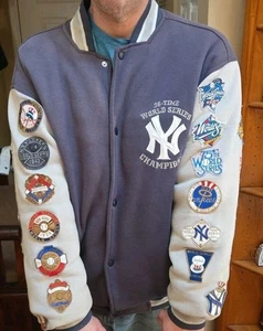 New York Yankees 26 Time World Series Champions  Jacket Size XL No Rips Or Tears - Picture 1 of 11