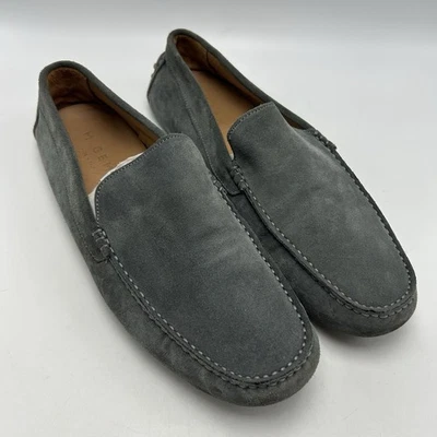 M Gemi Driving Loafers Womens 11.5 Light Grey Suede Leather EU 42.5 Slip On - Image 1 of 4