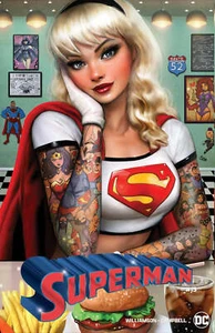 SUPERMAN #19 NATHAN SZERDY SUPERGIRL DINER TATTOO TRADE VARIANT 2024 DC COMICS - Picture 1 of 1