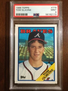 1988 Topps — Tom Glavine — ROOKIE — MINT PSA 9 - Picture 1 of 3