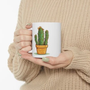 Hug Me Mug - 11 oz White Ceramic - Embrace Your Thorns with Love - Picture 1 of 11