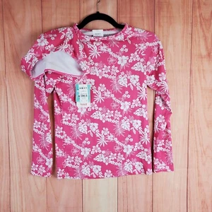 Roxy Aloha Spirit Long Sleeve Set Girls Sz 14 / XL Junior Swimsuit NEW - Picture 1 of 18