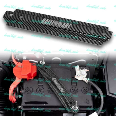 RALLIART MITSUBISHI BATERIA DE CARRO DE ALUMÍNIO CARBONO AMARRAR SUPORTE DE MONTAGEM BARRA DE SUPORTE - Imagem 1 de 4