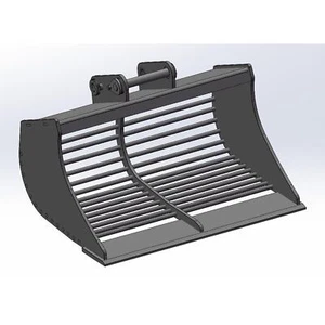 1/14 Metal Grille Bucket for Mini 914 Hydraulic RC Excavators Digger Model Parts - Picture 1 of 1
