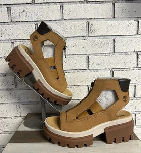 TIMBERLAND WOMEN'S EVERLEIGH GLADIATOR SANDALS TB0A634M754 Size 8.5 - Picture 1 of 13