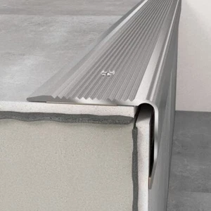 PROVISTON Treppenkantenprofil Alu | 40 x 30 x 1200 mm | Silber | Winkelprofil - Bild 1 von 2