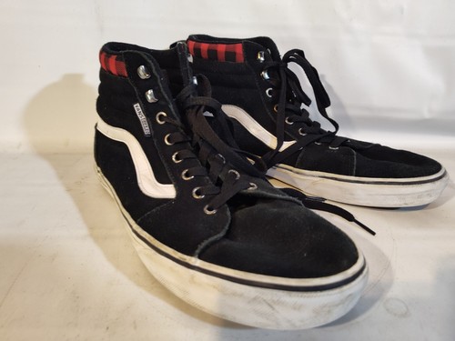Scarpe alte VANS Off The Wall SK8 uomo 11 nero bianco colletto tartan 721356