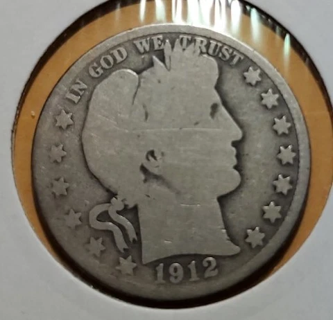 1912 D BARBER HALF DOLLAR Cover