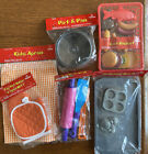 NEW Pretend Food 24 PC LOT Play Kitchen Toy Apron Pot Holder - Boley Rare find!