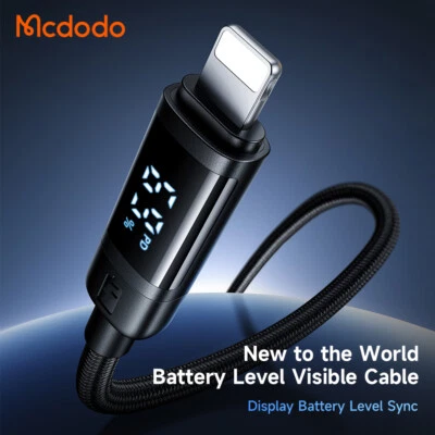 Mcdodo 36W Battery Level Display Type C To iPhone Fast Charging Cable For iPhone - Image 1 of 4