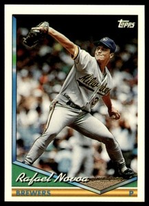 1994 Topps #623 Rafael Novoa Milwaukee Brewers