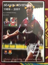 WEST HAM UNITED, 1989-2001 SEASON REVIEW'S 5 DVD's, RELIVE THE BOLEYN DAYS RARE