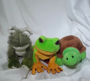 Webkinz Lot of 3 Tree Frog, Frog, and Turtle (No Code). - Picture 1 of 9