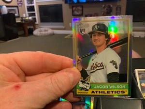 Jacob Wilson RC 2025 Topps Heritage Chrome Refractor #15 Athletics READ DESC - Bild 1 von 1