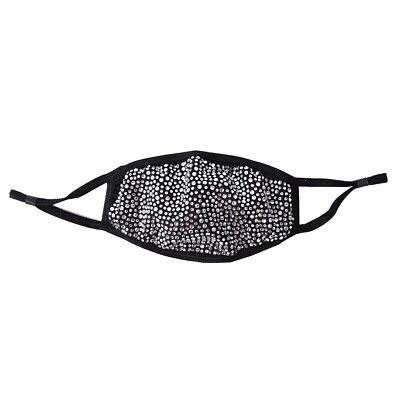 Fashion crystal bling Cyrstal rhinestone bedazzle face mask cotton cover glitter - Image 1 of 4