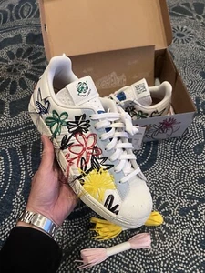 Adidas Sean Wotherspoon X Superstar Super Earth-FZ4724 White Mens Size 10 BNIB - Picture 1 of 6