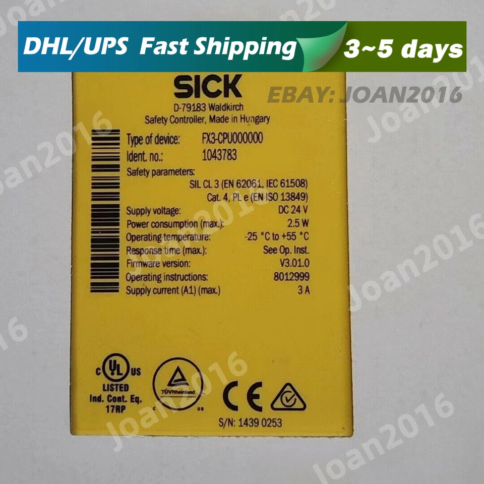 1pcs New SICK FX3-CPU000000 Safety sensors 1043783 - Image 1 of 1
