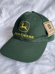 John Deere YOUTH Size Boy's Embroidered Adjustable Cap Green San Sun Tag Hat NEW - Picture 1 of 9