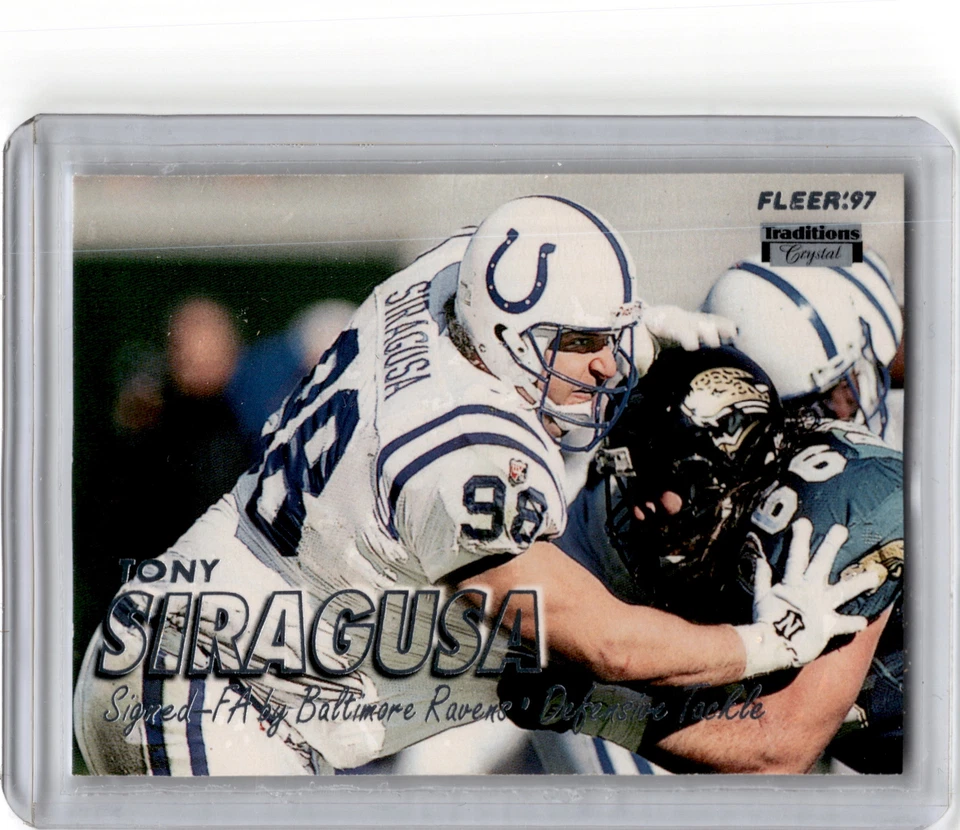 1997 Fleer #234 Tony Siragusa Traditions Crystal - Image 1 of 2
