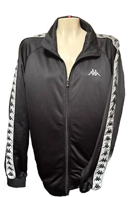 J 90s KAPPA BANDA ASTORIA LOGO TRACK JOGGER ZIP JACKET L HIP HOP B50 - Image 1 of 4